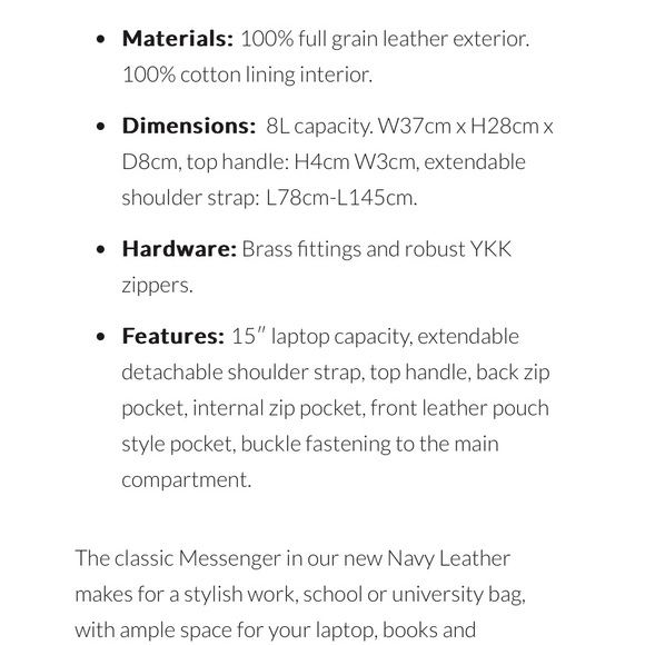 Leather satchel - Picture 5 of 7